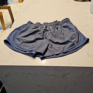 Blue, Aqua, and White Nike Tempo Dri-Fit Running Shorts size Medium